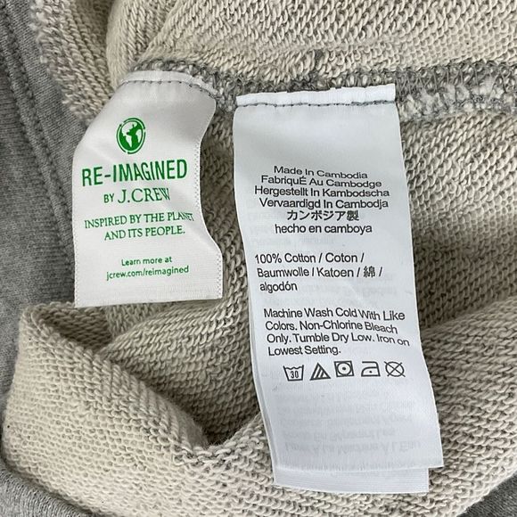 J. Crew University Terry Half-Zip Tunic  NEW - Picture 12 of 12